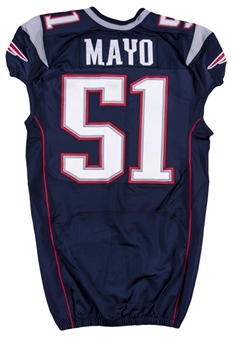 2013 Jerod Mayo Team Issued New England Patriots Home Jersey (New England Patriots COA)